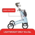 thumbnail image 5 of byACRE Carbon Ultralight Rollator Walker, Regular Track, 16.5 x 24In Seat, Blue Frame, 285-lb Capacity, Carbon Fiber, 5 of 6