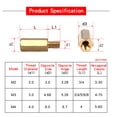 thumbnail image 4 of M2 M2.5 M3 M4 M5 Hexagonal Copper Standoff for PCB Circuit Boards and Computer Motherboards Threaded Support Pillars Screw Bolt, 4 of 5