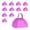 Pink, variant on Windy City Novelties Metal Cowbell Noise Makers - 3 Inch - 12 - Pack - Pink