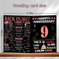 thumbnail image 2 of Tarjeta de aniversario Joycard 9º aniversario para mujer 2017, 2 of 7