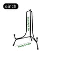 thumbnail image 2 of 4 Pack 6 Inch Black Iron Plate Stands,Improved Anti-Slip Display Easel,Multi-Purpose Holder for Decorative Plates,Picture Frames,Photos,Tablets & Table Art Decor, 2 of 8