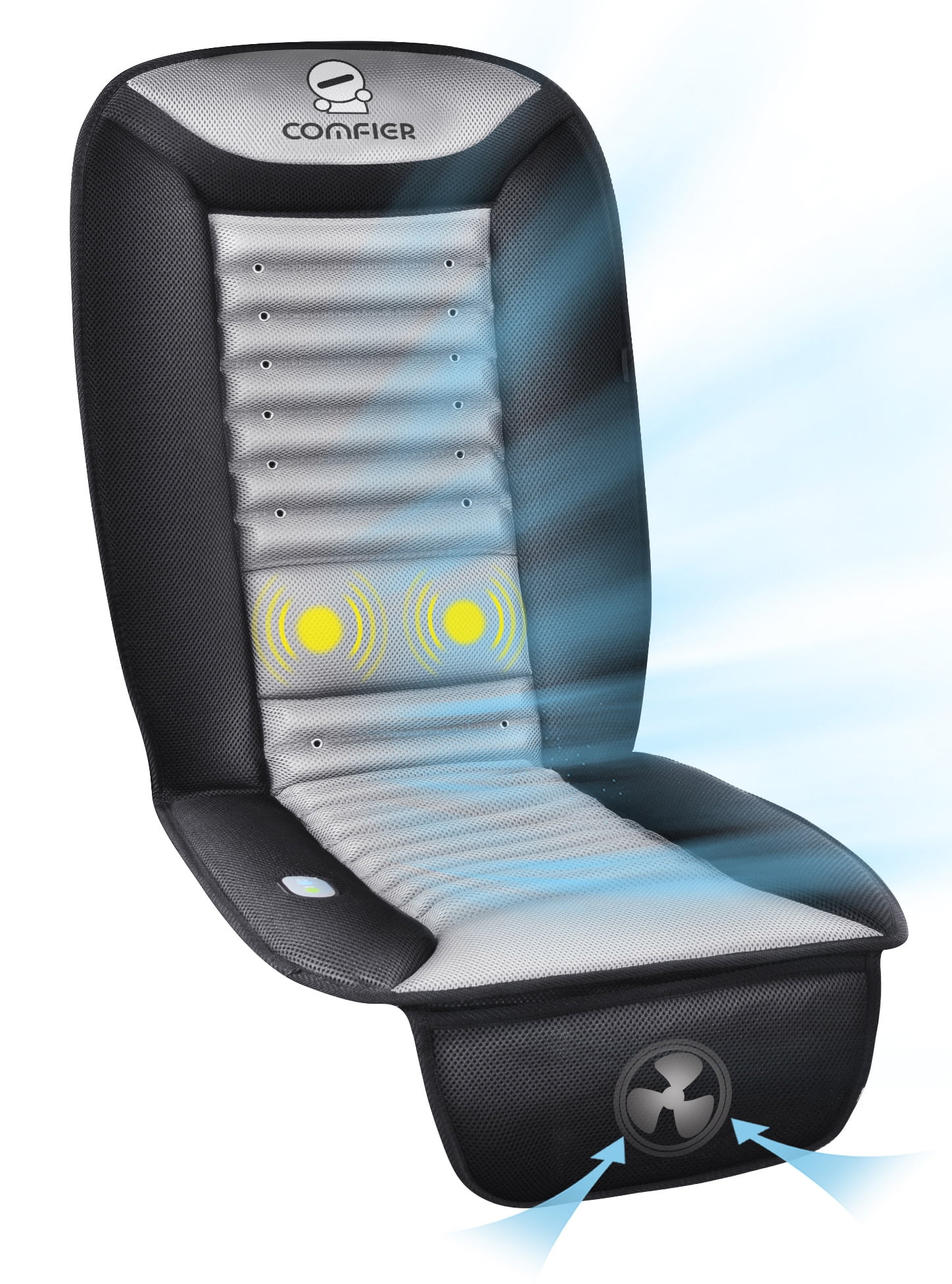 Comfier Cooling Vibration Massage Car Seat Cushion, Car Seat Cushion