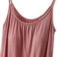 thumbnail image 5 of MESSUEN Camisole Tops for Women Tank with Built in Bra for Women Crew Neck Camisole Tank for with Built in Bras Shelf Bra Padded 2024 Tanks Fit Women Tops Casual Women Shirts Pink 3XL, 5 of 7