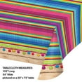 thumbnail image 2 of Hoffmaster Group 324357 54 x 102 in. Serape Plastic Border Tablecover All Over Print, Pack of 6, 2 of 2