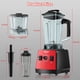 thumbnail image 4 of PRASKY Batidora de Encimera Batidora Profesional 2 en 1, Capacidad de 68 Oz, 1000 W, 6 Velocidades, Batidora para Cocina con Taza para Llevar de 25 Oz (Roja), 4 of 9