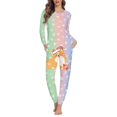 thumbnail image 1 of Conjunto de piezas con diseño navideño para mujer, ropa de dormir informal holgada, jersey de manga larga, ropa de estar por casa, envío directo, 1 of 4