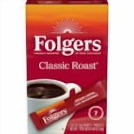 Folgers Classic Roast Instant Coffee, Single Serve Packets pack of 1