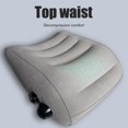 thumbnail image 3 of Inflatable Travel Pillow Portable PVC Flocking Head Neck Lumbar Support for Camping  Sleeping, 3 of 8
