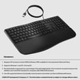 thumbnail image 2 of HP 480 Clavier Filaire Confortable - Clavier Prêt à l'Emploi, Se Connecte à un PC Ou à un Portable avec Câble USB-A - Compatible Windows, MacOS et ChromeOS - 3 Réglages, 2 of 7