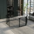 thumbnail image 5 of 200" Adjustable Safety Gate 8 Panels Play Yard Metal Doorways Fireplace Fence Christmas Tree Fence Gate for House Stairs Gate, 5 of 11
