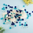 thumbnail image 7 of Flat Glass Marbles TopboutiqueFlat Gems Mixed Blue Aquarium Pebbles Decorative Vase Filler Beads Table Scatters for Table Floral Arrangements,(17-19mm,0.66lb/300g), 7 of 7
