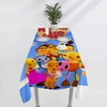 thumbnail image 5 of Rolie Polie Olie-theme square tablecloth has an iconic print, fits most tables, and is easy to care for perfect gifts for fans friends and family，55" x 71"（140*180cm）, 5 of 5