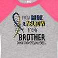 thumbnail image 4 of Inktastic I Wear Blue and Yellow for my Brother- Down Syndrome awareness Boys or Girls Baby Bodysuit, 4 of 5