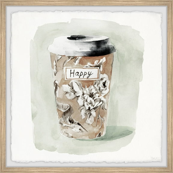 Parvez Taj Floral Cup Framed Wall Art