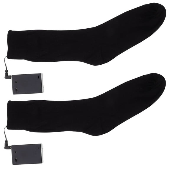 Raindrops 1 Pair Heating Socks Rechargeable for Winter Use in Black Color
