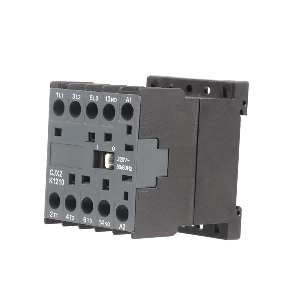 CJX2-K Mini AC Contactor Din Rail 3P 3main 1NO/3main 1NC Coil Voltage 220V 50/60Hz 6A 9A 12A