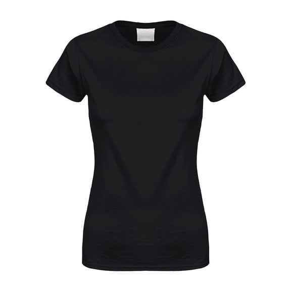 Short Sleeve Shirts for Women Basic Cotton Crew Neck Slim Fit Tee Tunic Length T Shirt