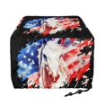 thumbnail image 2 of HELLHERO American Flag Horse Print Toaster Cover 2 Slice Waterproof, Anti-Scratch Microwave Oven Cover, Dustproof and Stain-Resistant Small Appliances Protector, 2 of 8