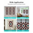 thumbnail image 6 of Window Privacy Film,Red Brown Black Aztec Southwest UV Sun Blocking Window Tint Film Heat Control One Way Blackout Window Film,Boho Modern Abstract Art Non Adhesive Static Cling Sticker 17.7x78.7 In, 6 of 7