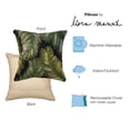 thumbnail image 3 of Liora Manne Marina Palm Border Indoor Outdoor Decorative Pillow Black, 3 of 5