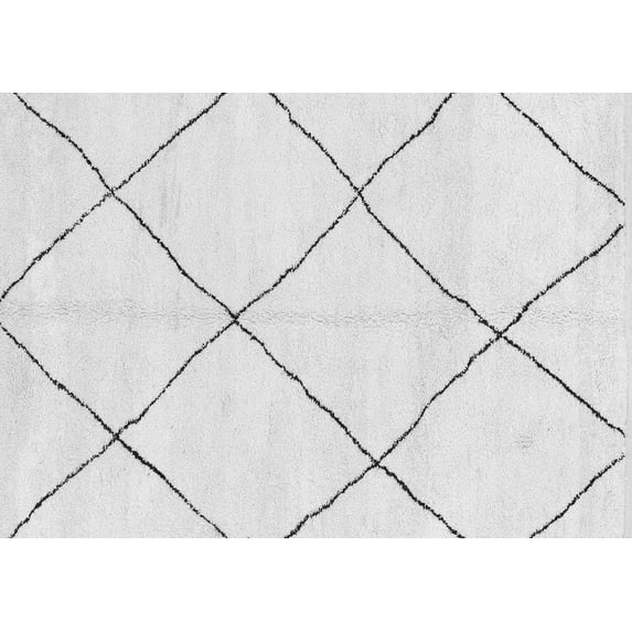 Ahgly Company Indoor Rectangle Oriental Gray Modern Area Rugs, 2' x 5'