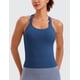 thumbnail image 2 of Top Deportivo CRZ YOGA Sin Costuras con Sostén Acolchado Azul Marino M, 2 of 5