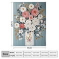 thumbnail image 4 of PRATYUS Flowers Cozy Throw Blanket for Bedroom Living Rooms Sofa Couch All Seasons Soft Plush Blanket Flannel Material 50x60in, 4 of 6