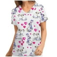 thumbnail image 1 of T-shirt à Manches Courtes Décontracté à Manches Courtes pour Femme, 1 of 2