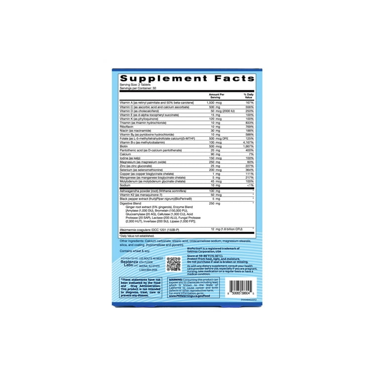 Replenza GLP-1 Support, Daily Nutritional Supplement, 22
