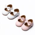 thumbnail image 2 of Meckior 2 Pairs Baby Girls Dress Shoes Infant Mary Jane Bowknot Flats Non-Slip Sole Princess Shoes for Newborn 3-18 Months, 2 of 8