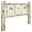King: 80 in. W x 6 in. D x 47 in. H ( lbs.), variant on Montana Collection Twin Headboard w/ Laser Engraved Bronc Design, Clear Lacquer Finish