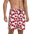thumbnail image 2 of Pofeuu Tulips Flowers Print Men's Soft Woven Elastic Waistband Sleep Pajama Short-XX-Large, 2 of 6