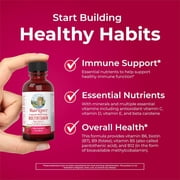 MaryRuths Liquid Morning Multivitamin Raspberry Adults and Kids, General Health and Wellness, Immune Support, Overall Health, Vegan, 8-Pack 1 oz
