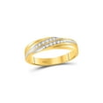 thumbnail image 3 of 10kt Yellow Gold His Hers Princess Diamond Cluster Matching Wedding Set 3/4 Cttw, 3 of 3