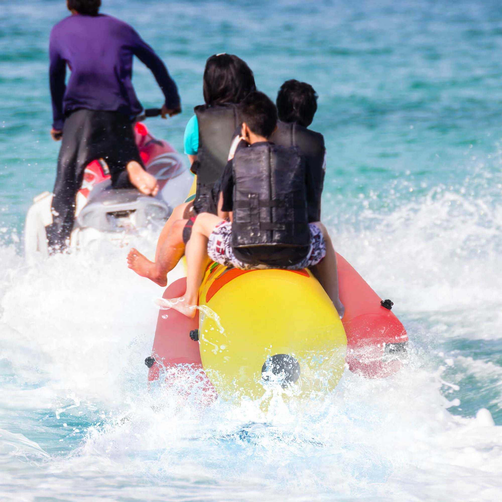 Goplus 3-Person Inflatable Raft with Boating and Water Sports Electric Air Pump