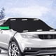 thumbnail image 1 of Protector universal para parabrisas de coche | Protector de nieve para ventanas delanteras para todo tipo de clima y resistente al viento | Parasol y protección contra la nieve para vehículos | 104, 1 of 7