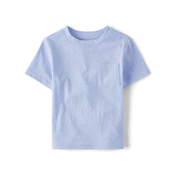 The Children's Place Baby & Toddler Boys Short Sleeve Marled Pocket Tee, Sizes 6M-5T