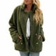 thumbnail image 2 of Tops para adolescentes,Chaqueta polar para mujer, abrigo informal de manga larga, abrigo de forro polar sintético, mezcla de poliéster y elastano, para el hogar, sopatenor, 2 of 7