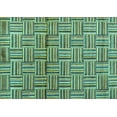 thumbnail image 1 of Ahgly Company Indoor Rectangle Abstract Turquoise Blue Modern Area Rugs, 8' x 12', 1 of 4
