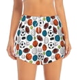 thumbnail image 2 of Goofa Color Balls Printed Women 2 in 1 Running Shorts,Quick Dry Athletic Workout Shorts,High Waisted Athletic Shorts with Liner Pockets-Medium, 2 of 9