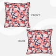 thumbnail image 3 of Bingfone Japanese Cherry Blossoms Linen Throw Pillow Covers Cushion Case Pocket Button Vintage Farmhouse Pillowcase-18"x18", 3 of 9