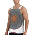 thumbnail image 2 of Haiem Mandala Men Workout Tank Top Gym Bodybuilding Sleeveless Muscle T Shirts Athletic Tank Breathable Workout Shirt-3X-Large, 2 of 9