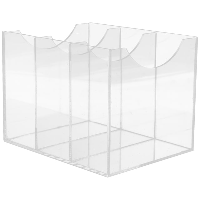 HONMEET 1Set Transparent Acrylic Containers Organizers Rectangular Shape for Closet Desk Shelves Space-saving Storage