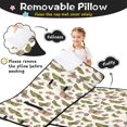 thumbnail image 3 of Butterfly Colorful Insect Pattern Teens Toddler Nap Mat with Pillow, Sleeping Mat Bag for Preschool Daycare 50"x20", 3 of 6