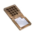 thumbnail image 1 of pitrice Wood Palette Tray Wooden Paint Box, Paint Container Travel Paint Case Mixing 15 Grids, 1 of 9