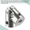 thumbnail image 6 of Uxcell 3mm to 3.17mm Rotatable Universal Joint Shaft Coupling L23 x D9 with Wrench Steel 3 Pack, 6 of 7