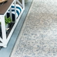 thumbnail image 3 of SAFAVIEH Courtyard Darin Botanical Indoor/Outdoor Runner Rug, Grey/Navy, 2'3" x 5', 3 of 6