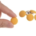 thumbnail image 4 of Uxcell 10pcs 24L Fabric Cloth Covered Button 15mm Metal Shank Round Sewing Buttons for Suits Dress Blouses, Yellow, 4 of 5