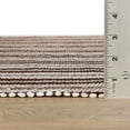 thumbnail image 6 of Ticking Stripe Black/Ivory Handwoven Indoor/Outdoor Rug, 4' x 6', 6 of 6