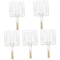 thumbnail image 4 of Set of 5 Grill Basket Camp BBQ Net Long Handle Tool, 4 of 8